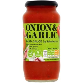 Sainsbury's Pasta Sauce Onion & Garlic (500g)