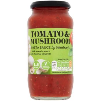 Sainsbury's Pasta Sauce Tomato Mushroom & Basil (500g)