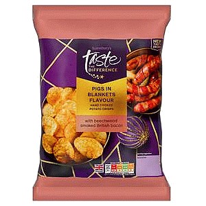 Sainsbury's Pigs In Blankets Crisps Taste the Difference (150g)
