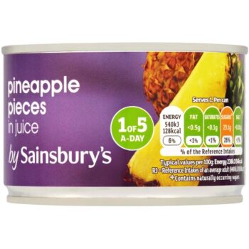 Sainsbury's Pineapple Pieces in Juice (227g)