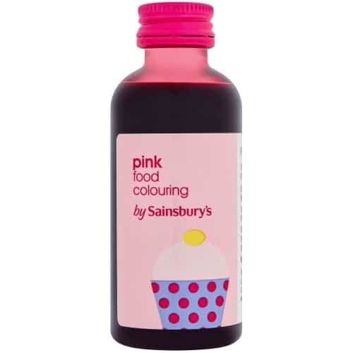 Sainsbury's Pink Food Colouring (60ml)