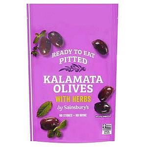 Sainsbury's Pitted Kalamata Olives with Herbs (70g)