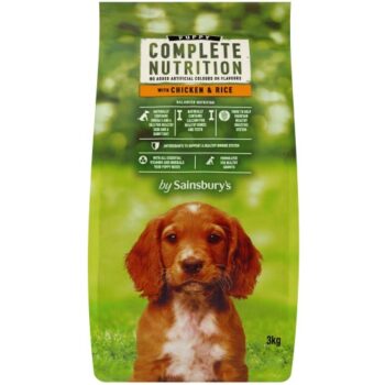 Sainsbury's Puppy Complete Nutrition with Chicken & Rice (3kg)