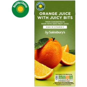 Sainsbury's Pure Orange Juice With Bits (1 Litre)