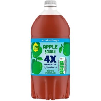 Sainsbury's Quadruple Strength Apple Squash (1.5 Litre)