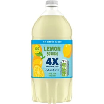 Sainsbury's Quadruple Strength Lemon Squash (1.5 Litre)