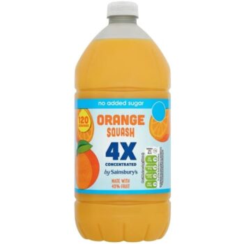 Sainsbury's Quadruple Strength Orange Squash (1.5 Litre)