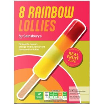 Sainsbury's Rainbow Lollies (8 x 304ml)