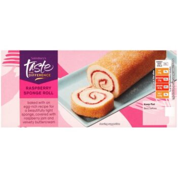 Sainsbury's Raspberry Swiss Roll Cake Taste the Difference (268g)