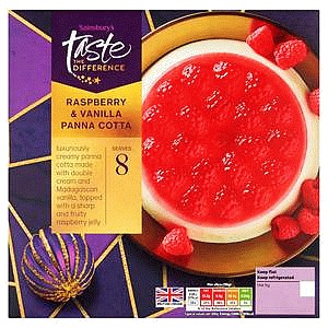 Sainsbury's Raspberry & Vanilla Panna Cotta Taste the Difference (560g)