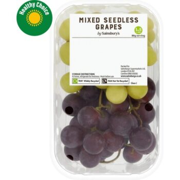 Sainsbury's Red & White Seedless Grapes (500g)