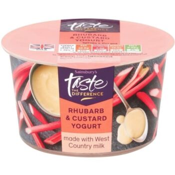 Sainsbury's Rhubarb & Custard Yogurt Summer Edition Taste The Difference (150g)