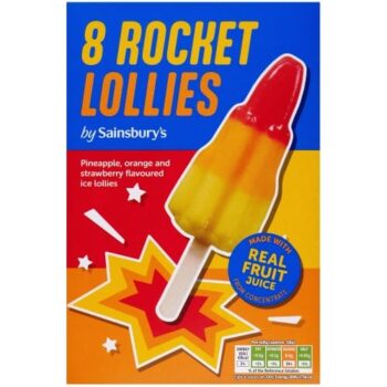 Sainsbury's Rocket Ice Lollies (8 x 464ml)