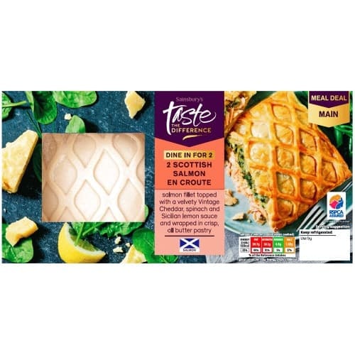 Sainsbury's Scottish Salmon En Croute Taste the Difference (2 x 380g)