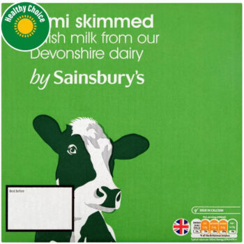 Sainsbury's Semi Skimmed Long Life Milk (6 x 1l)