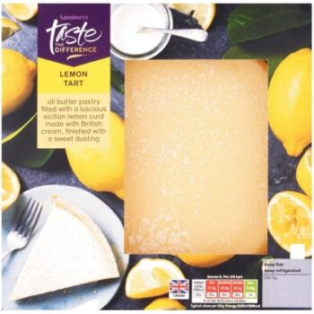 Sainsbury's Sicilian Lemon Tart Taste the Difference (460g)