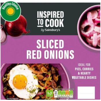 Sainsbury's Sliced Red Onions (500g)