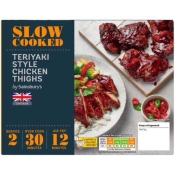 Sainsbury's Slow Cook Teriyaki British Chicken Thighs (serves 2) (490g)