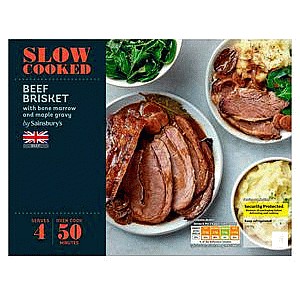 Sainsbury's Slow Cooked Beef Brisket (970g)