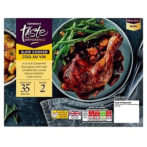 Sainsbury's Slow Cooked Coq Au Vin Taste the Difference (660g)