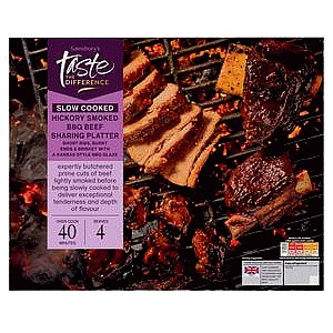 Sainsbury's Slow Cooked Hickory Smoked BBQ Beef Sharing Platter Taste the Difference (1.4kg)