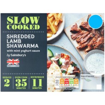 Sainsbury's Slow Cooked Shredded Lamb Shawarma (serves x2) (400g)