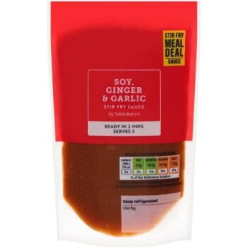 Sainsbury's Soy Ginger & Garlic Stir Fry Sauce Inspired to Cook (175g)