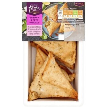 Sainsbury's Spinach & Feta Parcels Summer Edition Taste the Difference (140g)