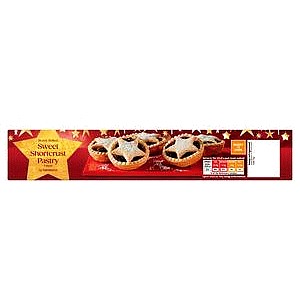 Sainsbury's Sweet Shortcrust Pastry Sheet (1 x 320g)