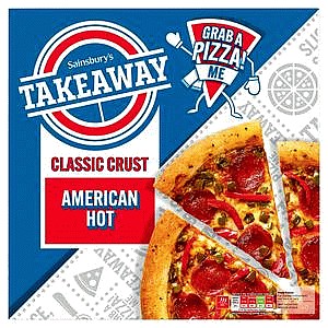Sainsbury's Takeaway Fully Loaded American Hot Pizza (553g)