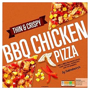 Sainsbury's Thin BBQ Chicken Pizza