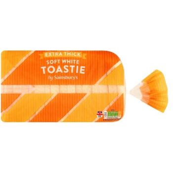 Sainsbury's Toastie Thick Sliced White Bread (800g)
