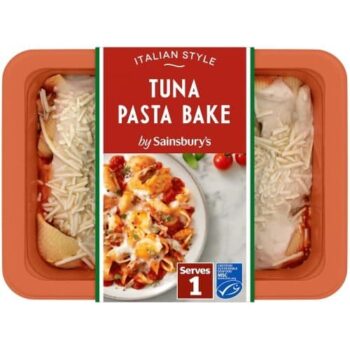 Sainsbury's Tuna Pasta Bake Melt Ready Meal For 1 (400g)