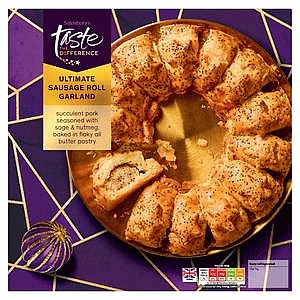 Sainsbury's Ultimate Sausage Roll Garland Taste the Difference (600g)