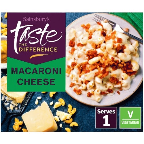 Sainsbury's Vintage Cheddar Macaroni Cheese Ready Meal For 1 Taste the Difference (375g)
