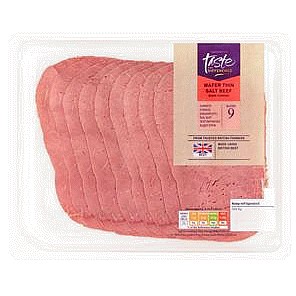 Sainsbury's Wafer Thin Salt Beef Slices Taste the Difference (9 x 110g)