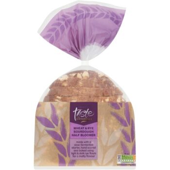 Sainsbury's Wheat & Rye Sourdough Half Bloomer Bread Taste the Difference (400g)