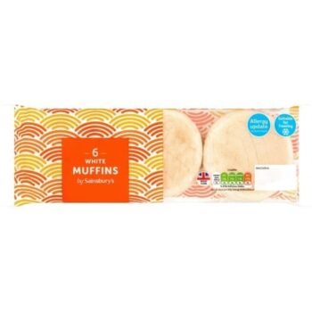 Sainsbury's White Muffins (6)