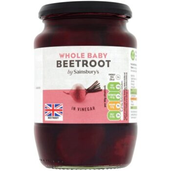 Sainsbury's Whole Baby Pickled Beetroot in Vinegar (462g*) (710g)