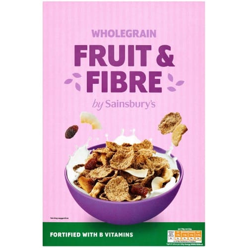 Sainsbury's Wholegrain Fruit & Fibre (750g)