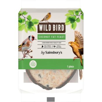 Sainsbury's Wild Bird Suet Half Coconut