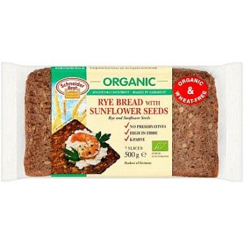 Schneider Brot Organic Rye Bread with Sunflower Seeds (500g)