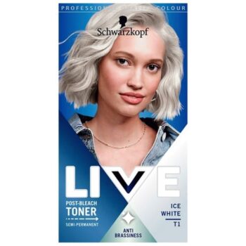 Schwarzkopf LIVE Ice White Hair Toner Post Bleach Semi-Permanent T1