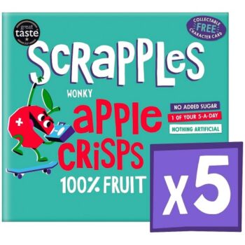 Scrapples Kids Wonky Apple Crisps Multi-Box (5 x 12g)
