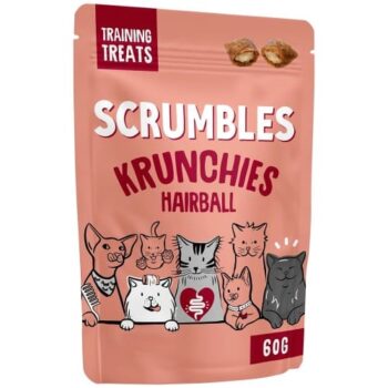 Scrumbles Anti Hairball Krunchies Cat Treat (60g)