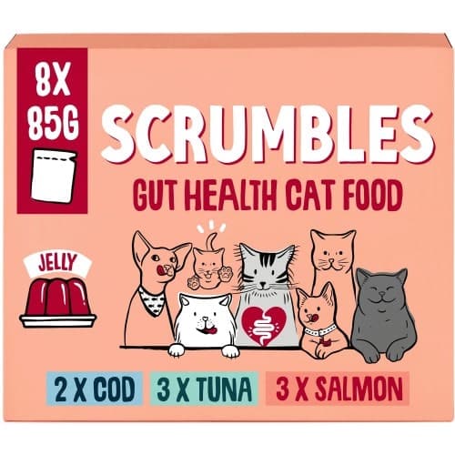 Scrumbles Jelly Gut Health Cat Food (8 x 85g)