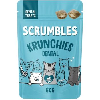 Scrumbles Krunchies Dental Cat Treats (60g)