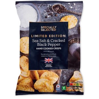 Sea Salt & Cracked Black Pepper Hand Cooked Crisps