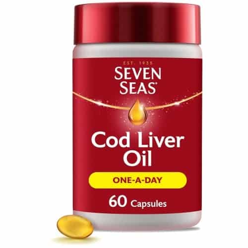 Seven Seas Cod Liver Oil One A Day Omega-3 Fish Oil & Vitamin D Caps (60)