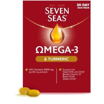 Seven Seas Omega-3 & Turmeric with Vitamin D 30 Day Duo Pack (60)